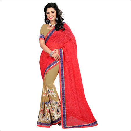 Red Designer Bridal Saree