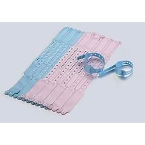 Pink/blue/white Mother-infant Wristbands With Snap Closure Available At Best Selling Price