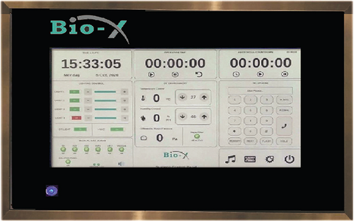 Temperature Indicating Surgeon Control Panel with Large Display