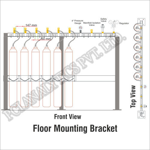 Floor Mounting Bracket - Cast Iron, 500 Volt, 0.90kg | White, PLC Control System, Water Cooling
