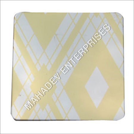 Mirror Etched Gold Steel Sheet