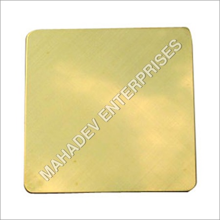 Gold Cross Hairline Stainless Steel Sheet