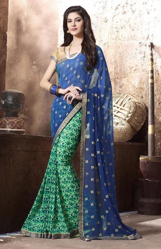 Georget Print Saree