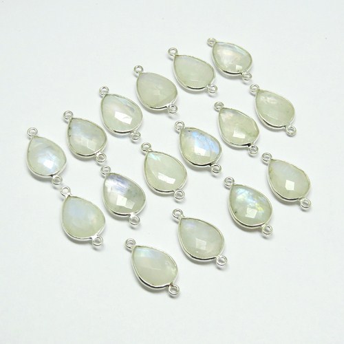 Latest Design Rainbow Moonstone 925 Sterling Silver Gemstone Connectors Gender: Unisex