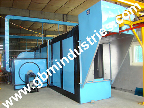 Blue Conveyor Powder Curing Oven