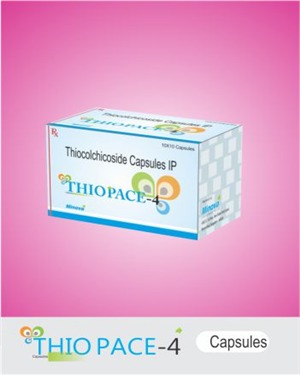 Thiopace-4/8 Cap Ingredients: Thiocolchicoside-4/8 Mg