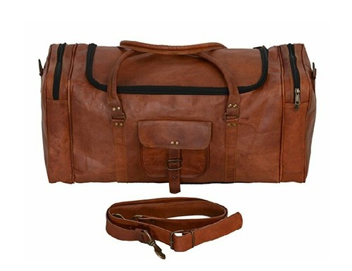Brown Leather Travel Bag