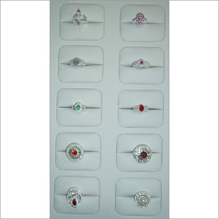 Single Stone Silver Rings