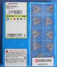 Kyocera Turning Tools - Carbide Material, 15 Mm Oal, Golden Color, Polished Coating, 3 Flutes, Available In Multiple Sizes | Ideal For Internal And External Turning
