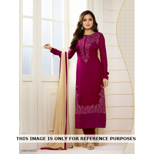 Wine Exclusive Fancy Dress Material