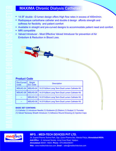 LONG TERM DIALYSIS CATHETER