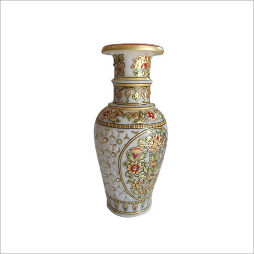 Jalidar Base with Gold Work Vases