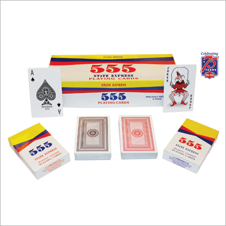 Designer Playing Cards - Cardboard Material, Standard Size, Red Color | Attractive Design, Curvy Edges, Durable Build, Easy to Play, Fine Matte Finish