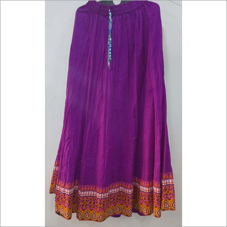Formal Long Skirts - Cotton Sizes: XS-XXL Color: Purple | Features: Breathable Quick Dry Printed Pattern Washable Cool Dry No Fade Dry Clean