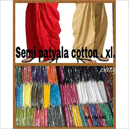 Semi Patiala Salwar - Cotton Plus Size Options (S-XXXL) Multicolor Plain Pattern | Breathable Quick Dry Washable Cool Dry Dry Clean