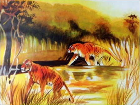 Watercolor Tiger Painting