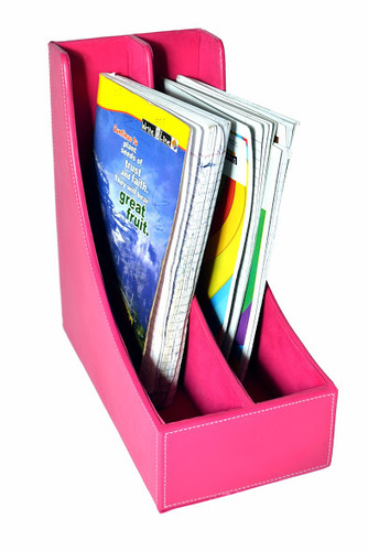 Leather Magazine Holder