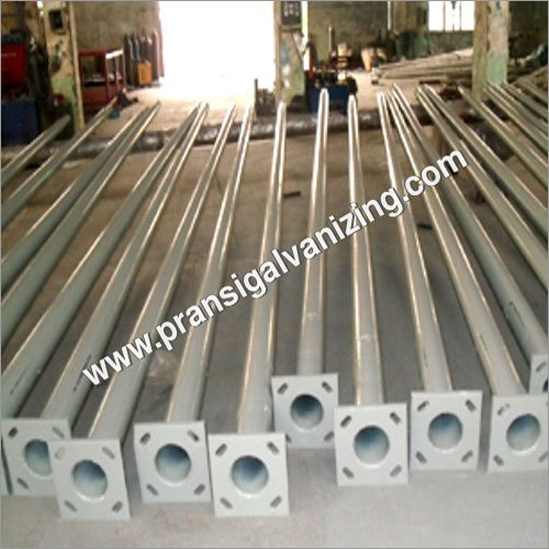 Silver Garden Light Poles