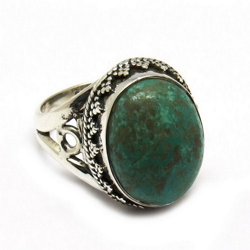 Amazing Turquoise 925 Sterling Silver Gemstone Ring Unique Silver Jewelry Gender: Women