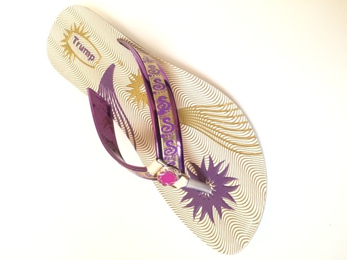 ladies purple slipper