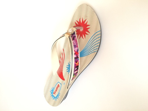 Flower Print Slipper