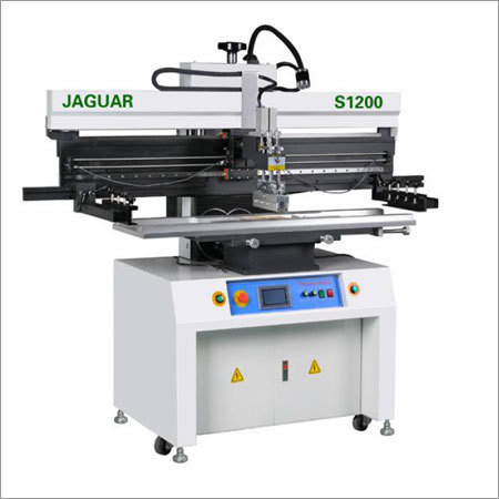 Semi-Automatic Stencil Printer - Model JAGUAR S1200 Stainless Steel Dimensions 1650x670x1550mm PCB Size 250x1250mm Printing Speed Up to 8000mm/min 12-Month Warranty Computerized Control System