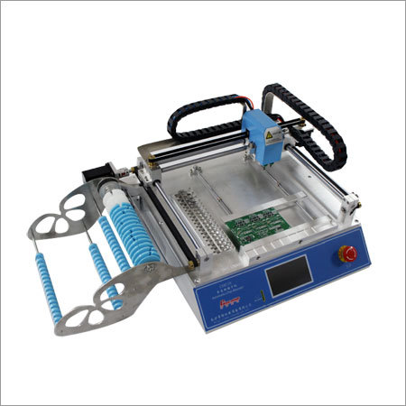 SMT Pick and Place Machine - Model CHMT28, PCB Area 10x10mm-270x290mm, 6000 CPH Speed, +0.025mm Accuracy, 2 Nozzles, 220V Power | Quality Materials, Versatile Component Support, Efficient Operation