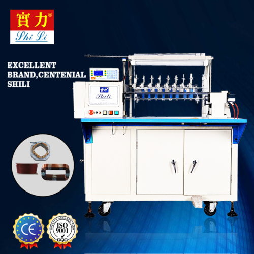 Eight Spindlle Motor Coil Winding Machine Insulation Material: Copper