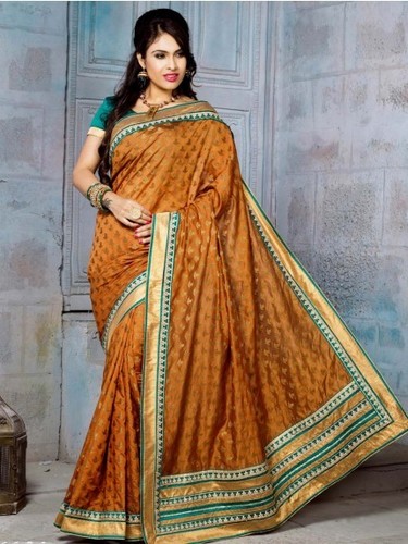 Brown Silk Saree