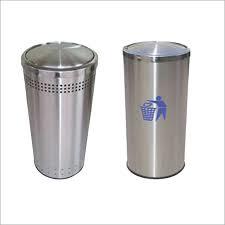 ss swin bin - Stainless Steel, Varied Sizes, Silver | Durable Material, Easy Cleaning, Swing Top Lid, Large Capacity