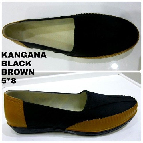KANGANA-BLACK - PVC, Size 5-8, Black | Slip-On, Comfortable, Stylish, Durable, Lightweight, Low Heel, Rubber Sole, Versatile