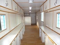 Container Office Cabin - Steel, L5800mm x W3250mm x H2100mm | Portable Modular Workspace, Easy Assembly, Ideal for Office Use