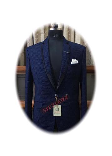Casual Blazer - Polyester Blend, Navy Blue, Multiple Sizes | Comfortable Fit, Stylish Design, Multiple Pockets, Fully Lined