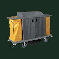 Linen Trolly - Plastic, 70x50x100cm, Gray | Durable, Mobile, Spacious, Organized, EasyClean, Lightweight, 4 Swivel Wheels