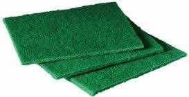 green scrubbing pad