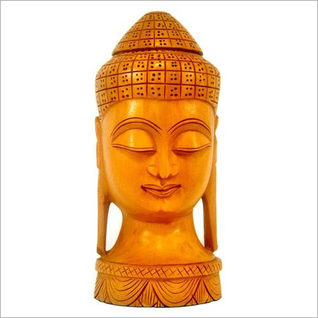 Antique Imitation Wooden Head Buddha Idols
