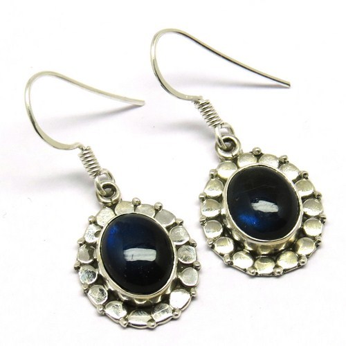 Perfect Modern Labradorite 925 Sterling Silver Gemstone Earring Gender: Women