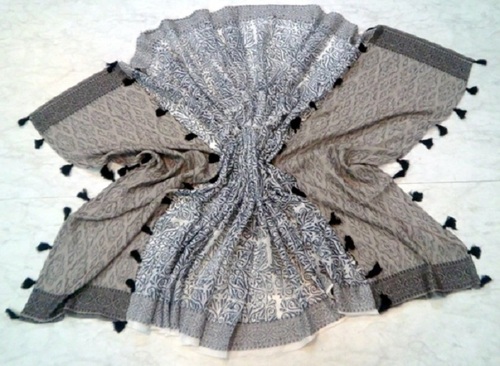 Indian Cotton Woven with Triple layer Scarves