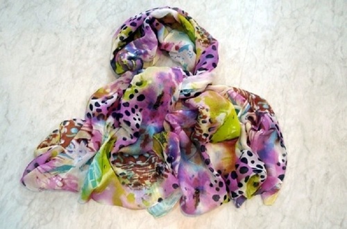 Rayon Multi shades Printed Scarves