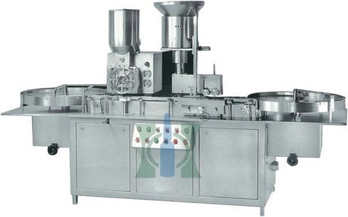 Powder Filling & Rubber Stoppering Machine