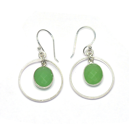 Prenite Round 925 Sterling Sliver Earring