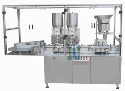 Double Wheel Sterile Powder Filling Stoppering Machine