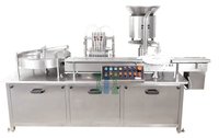 Sterile Liquid Vial Filling With Rubber Stoppering Machine