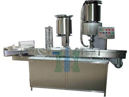 Single Head Vial Filling Stoppering Capping Machine
