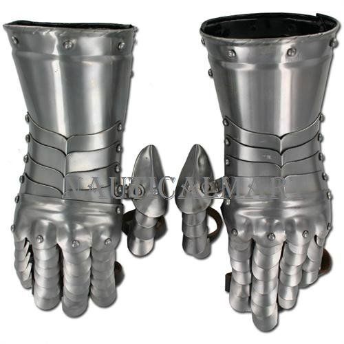 Medieval Knight Gauntlets Functional Steel Armor Gloves