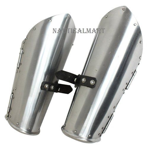 Cavalier Hinged Medieval Knightly Armor 16g Mild Steel Functional Bracers