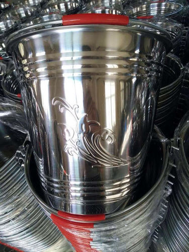 Stainless Steel Milk Bucket - 3-5 Ltr Capacity | Silver Finish, Ideal for Home Use, Durable and Rust-Resistant Design