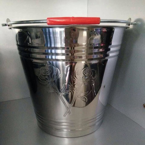 Ss Bucket - 3-5 Ltr Stainless Steel | Silver Finish, Ideal For Home Use
