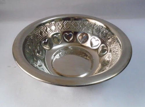 Stainless Steel Basin Bowl - 1.5mm Thickness | Silver Finish, Ideal for Home Use
