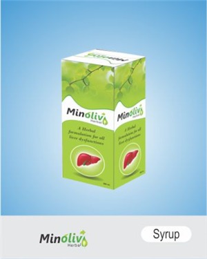 MINOLIV Herbal Syrup - 200 ml Liquid | Herbal Liver Tonic for Hepato Biliary Disorders, Chronic Hepatitis Cirrhosis, and Alcoholic Cirrhosis, Safe and Effective for Adults